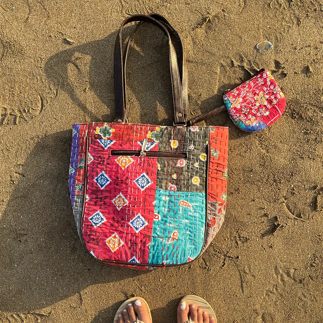 Jaipuri Katha Tote Bag