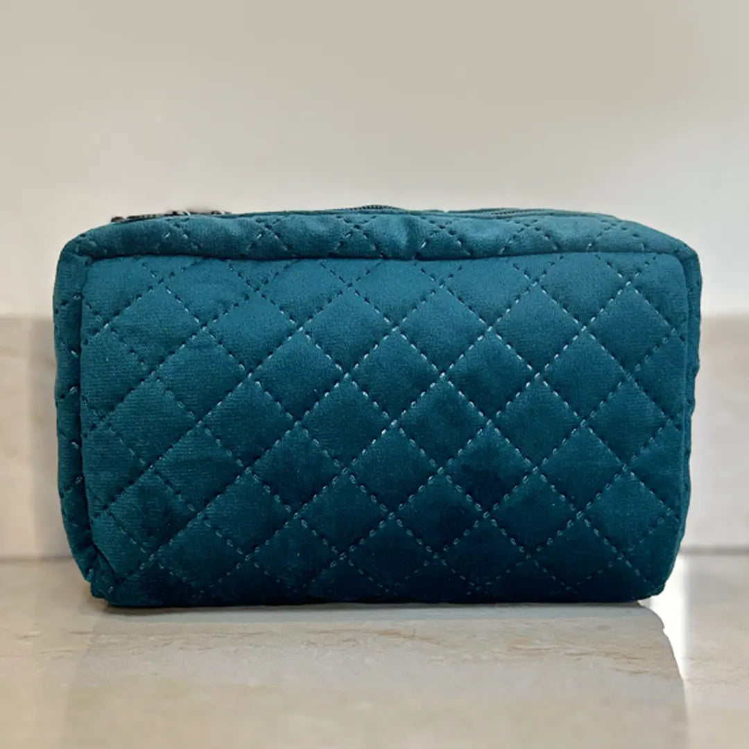 Teal Makeup Organiser Pouch
