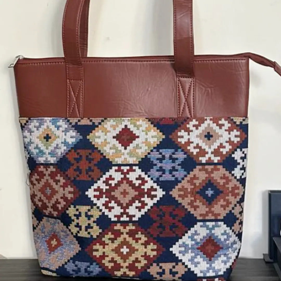 Patterned Bagwati Tote Bag