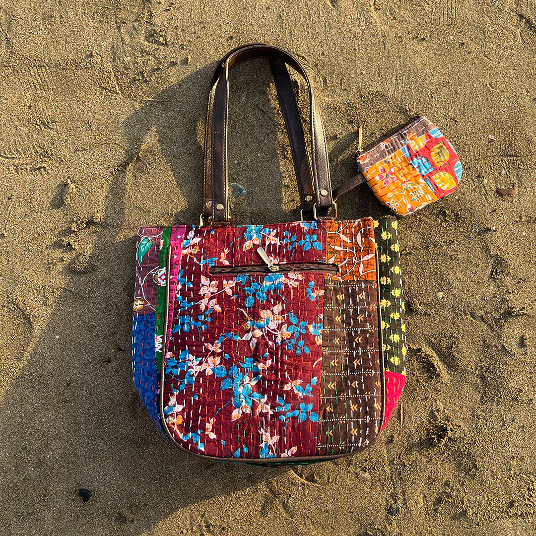Kaleidoscope Katha Tote Bag