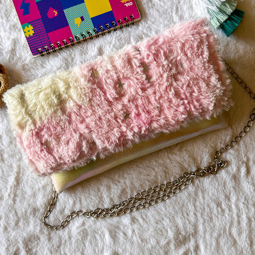 Galaxy clutch bag / Unicorn Clutch/ Fluff and Fancy
