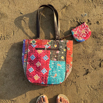 Jaipuri Katha Tote Bag