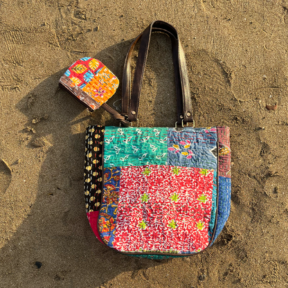 Kaleidoscope Katha Tote Bag