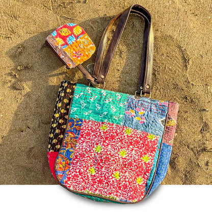 Kaleidoscope Katha Tote Bag
