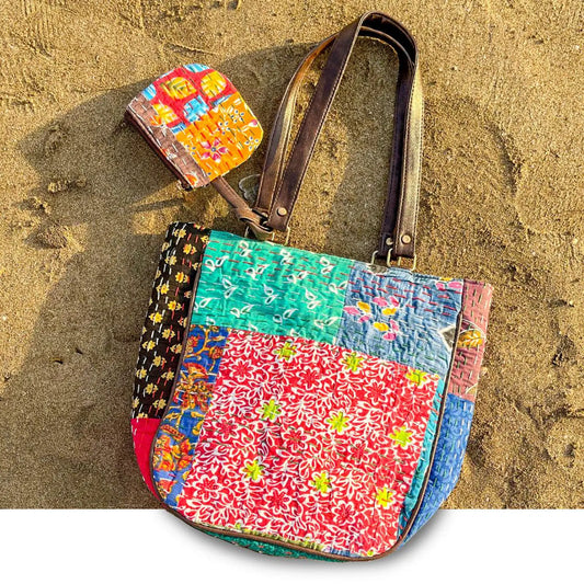 Kaleidoscope Katha Tote Bag
