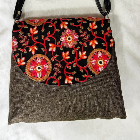 Ivory Jute crossbody bag