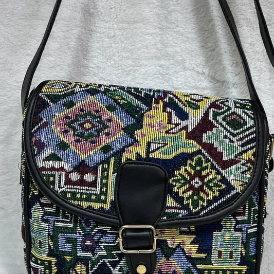 Vibrant Mosaic Conductor Crossbody