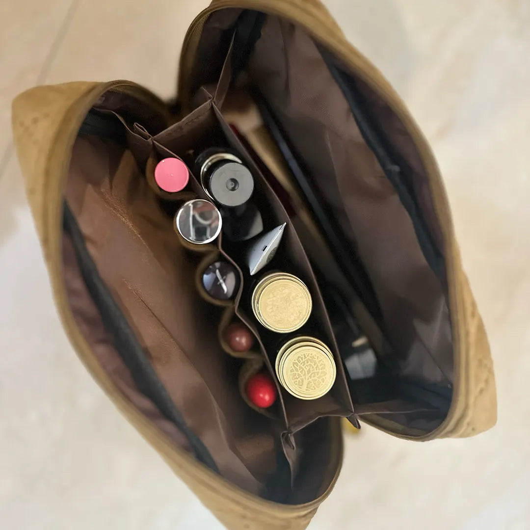 Taupe Magic Makeup Organiser Pouch
