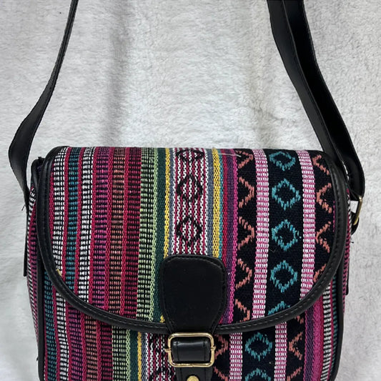 Pink Mosaic Conductor Crossbody