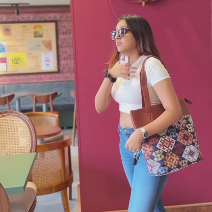 Patterned Bagwati Tote Bag