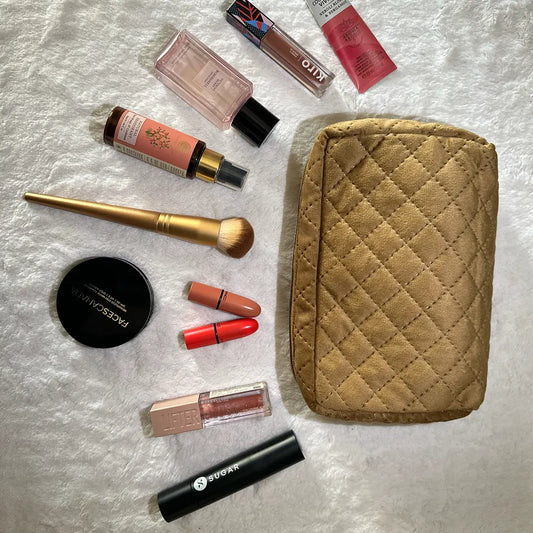Taupe Magic Makeup Organiser Pouch